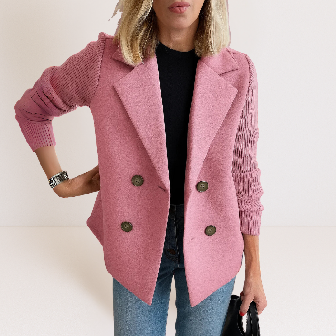 Martine™ | Elegante Jacke mit Strickärmeln