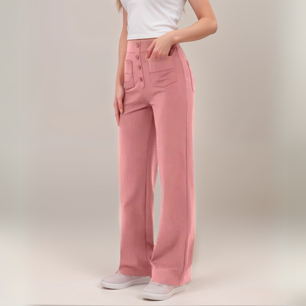 Nina | Elastische Hose mit hoher Taille