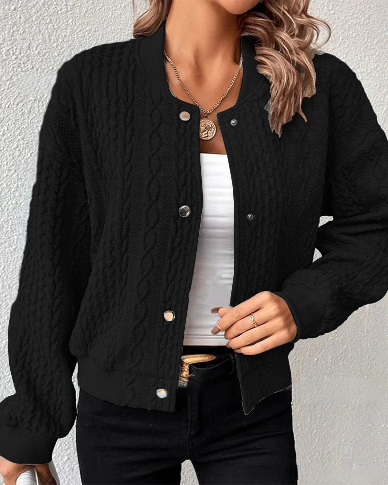 Lucille® | Elegante Strickjacke aus strukturiertem Stoff