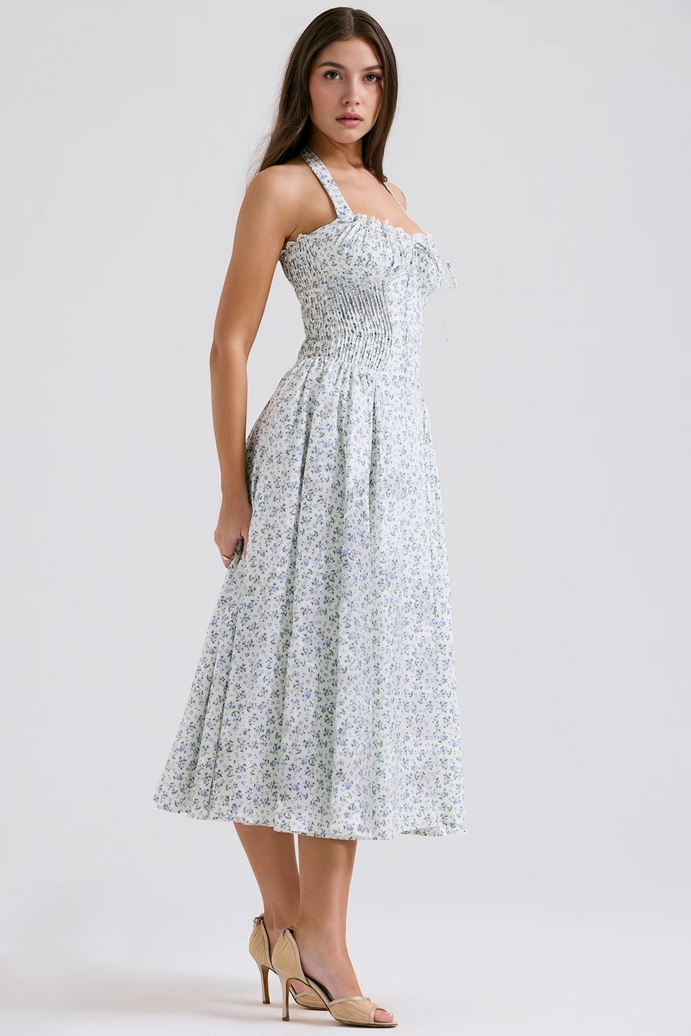 Midikleid Lena – figurformend aus Polyester