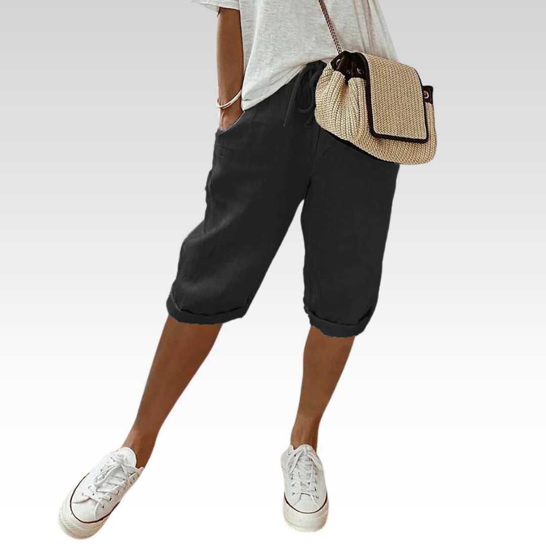 Martha | Bequeme Shorts mit Umschlagsaum