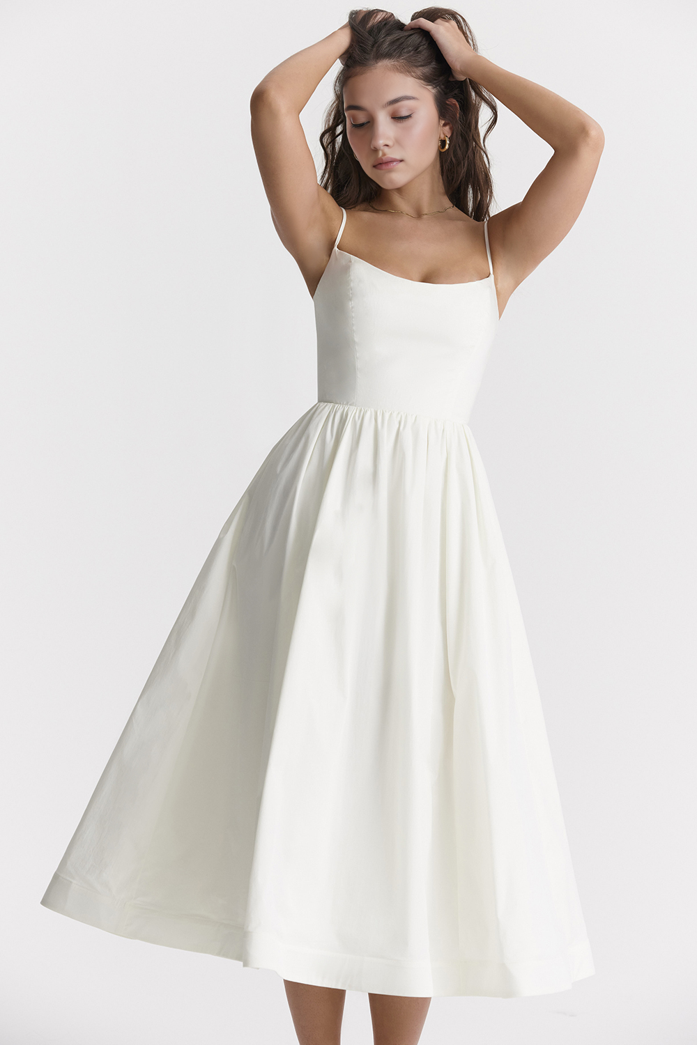 Midikleid Clarisse – klassisches Design aus Polyester