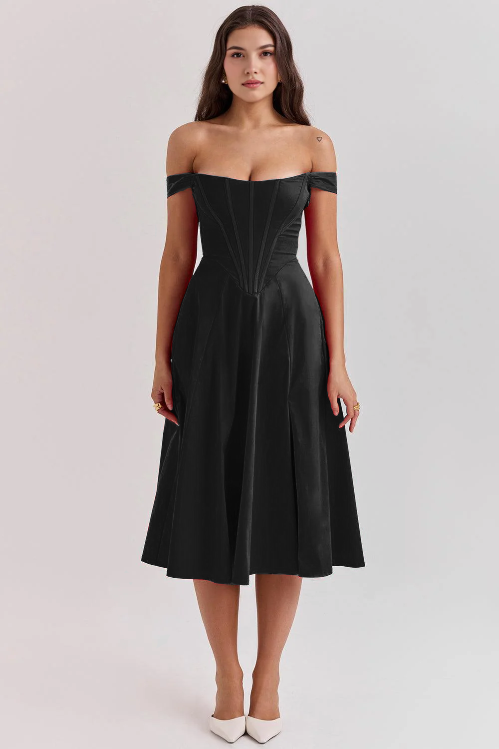 Midikleid Sophie – mit floraler Spitze aus Polyester