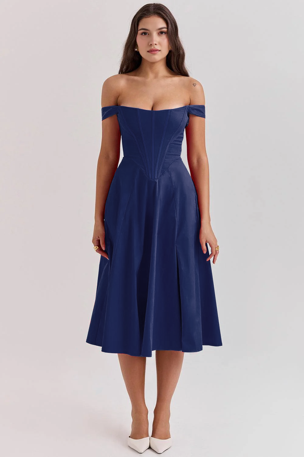 Midikleid Sophie – mit floraler Spitze aus Polyester