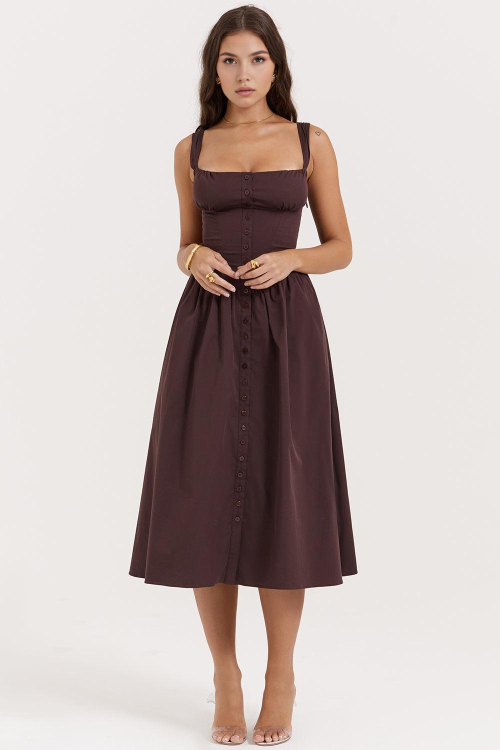 Midikleid Clara – aus Chiffon (Polyester), romantischer Stil