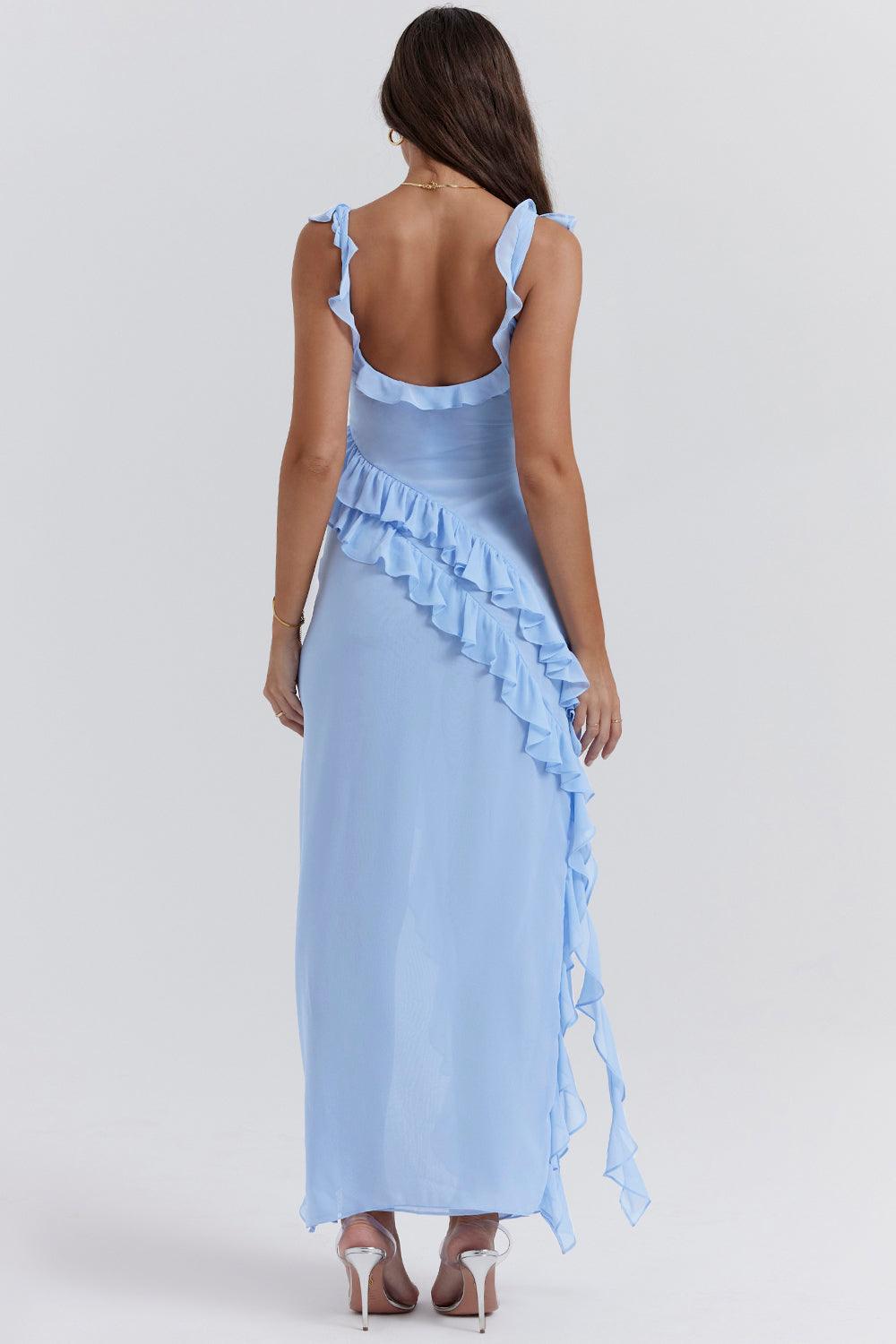 Maxikleid Nele – schlichter Stil aus Polyester, komfortabel & modisch