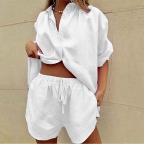 Monique™ | Elegantes Blusen- und Shorts-Set