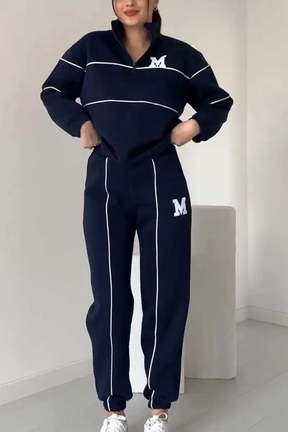 Janine - Lässiges zweiteiliges Damen-Set mit langen Ärmeln