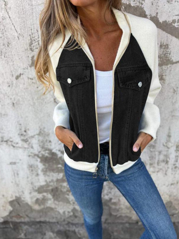 Tessa™ | Lässige Reißverschlussjacke mit V-Ausschnitt
