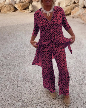 Amalia™ | Zweiteiliges Set mit Vintage-Print