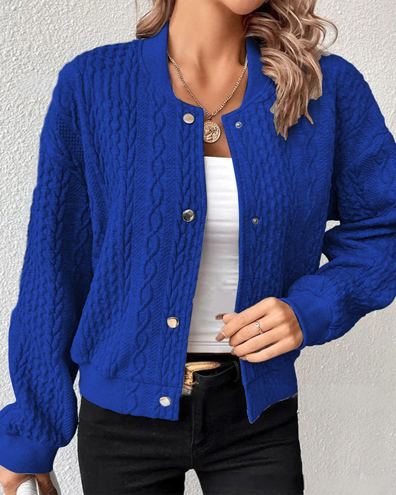 Lucille® | Elegante Strickjacke aus strukturiertem Stoff