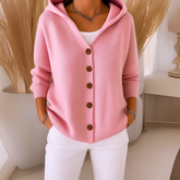 Felicia™ | Trendige Strickjacke mit Kapuze