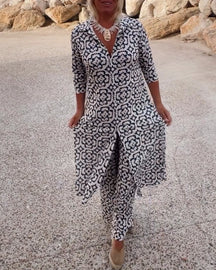 Amalia™ | Zweiteiliges Set mit Vintage-Print