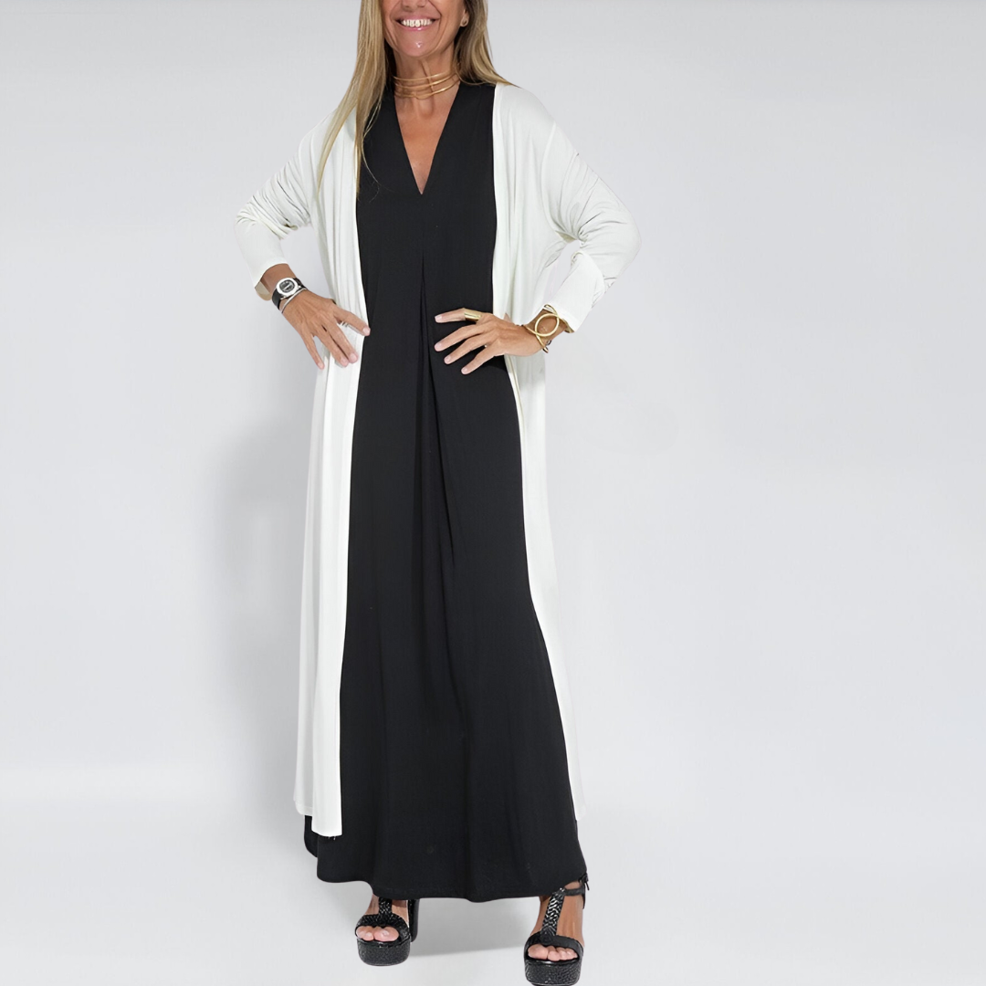 Karin™ | Elegantes Sommerkleid + gratis Strickjacke