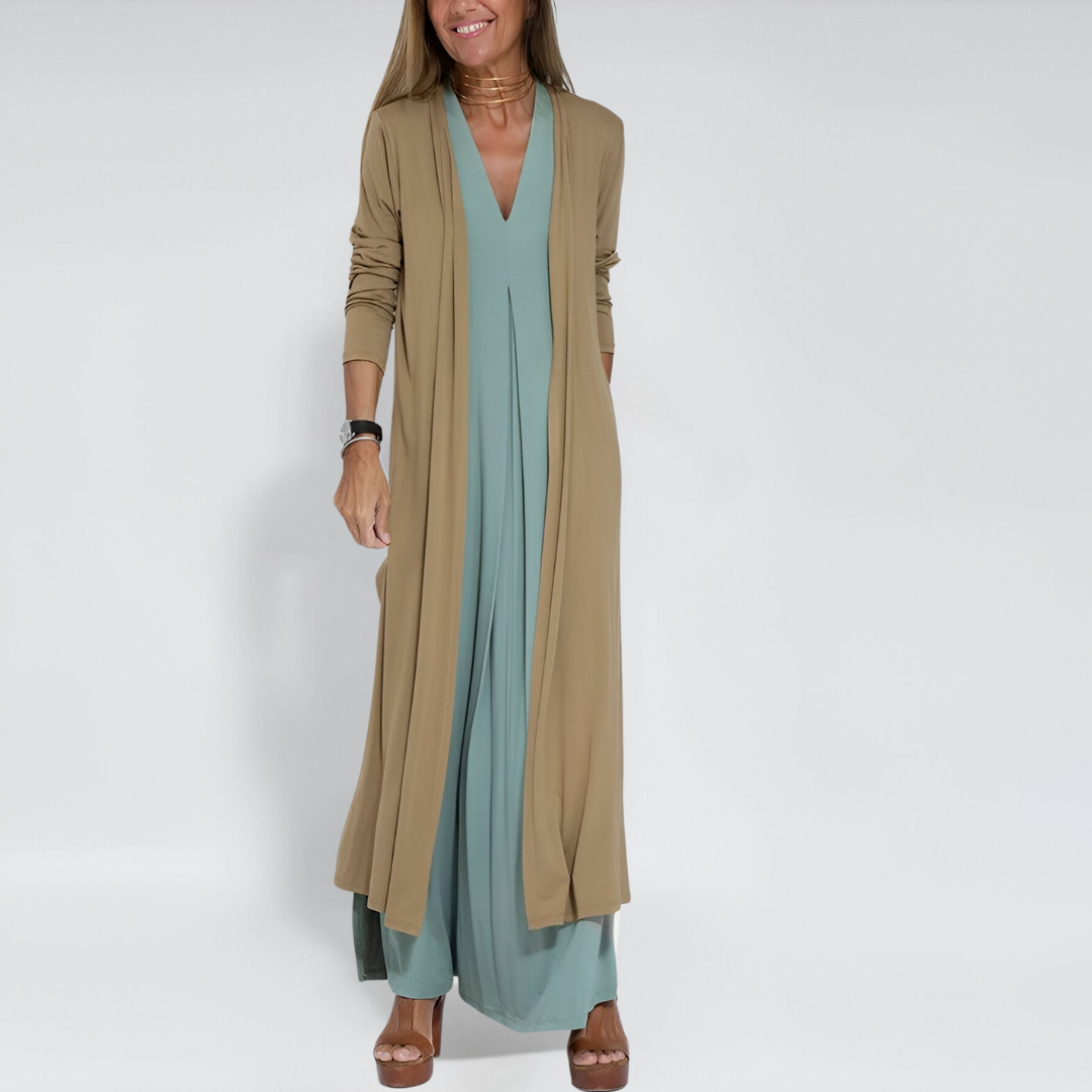 Karin™ | Elegantes Sommerkleid + gratis Strickjacke