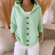 Felicia™ | Trendige Strickjacke mit Kapuze