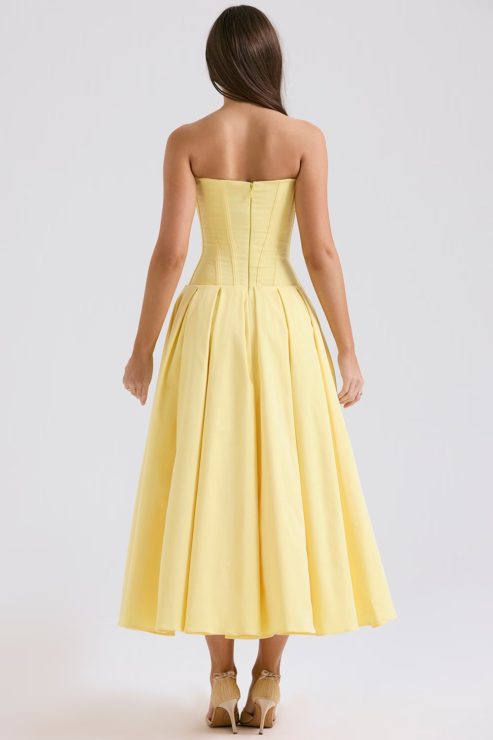 Maxikleid Lea – figurformend aus Polyester, eleganter Schnitt