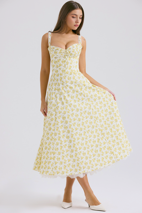 Midikleid Helena – mit Bustier und Spitze aus Polyester