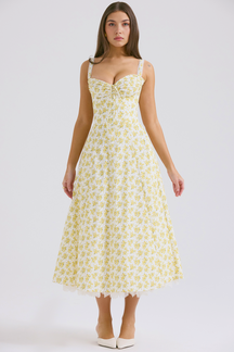 Midikleid Helena – mit Bustier und Spitze aus Polyester