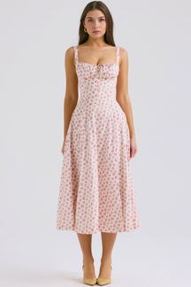 Midikleid Anna – neue Edition mit Bustier aus Polyester, florales Muster