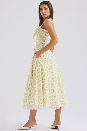Midikleid Helena – mit Bustier und Spitze aus Polyester