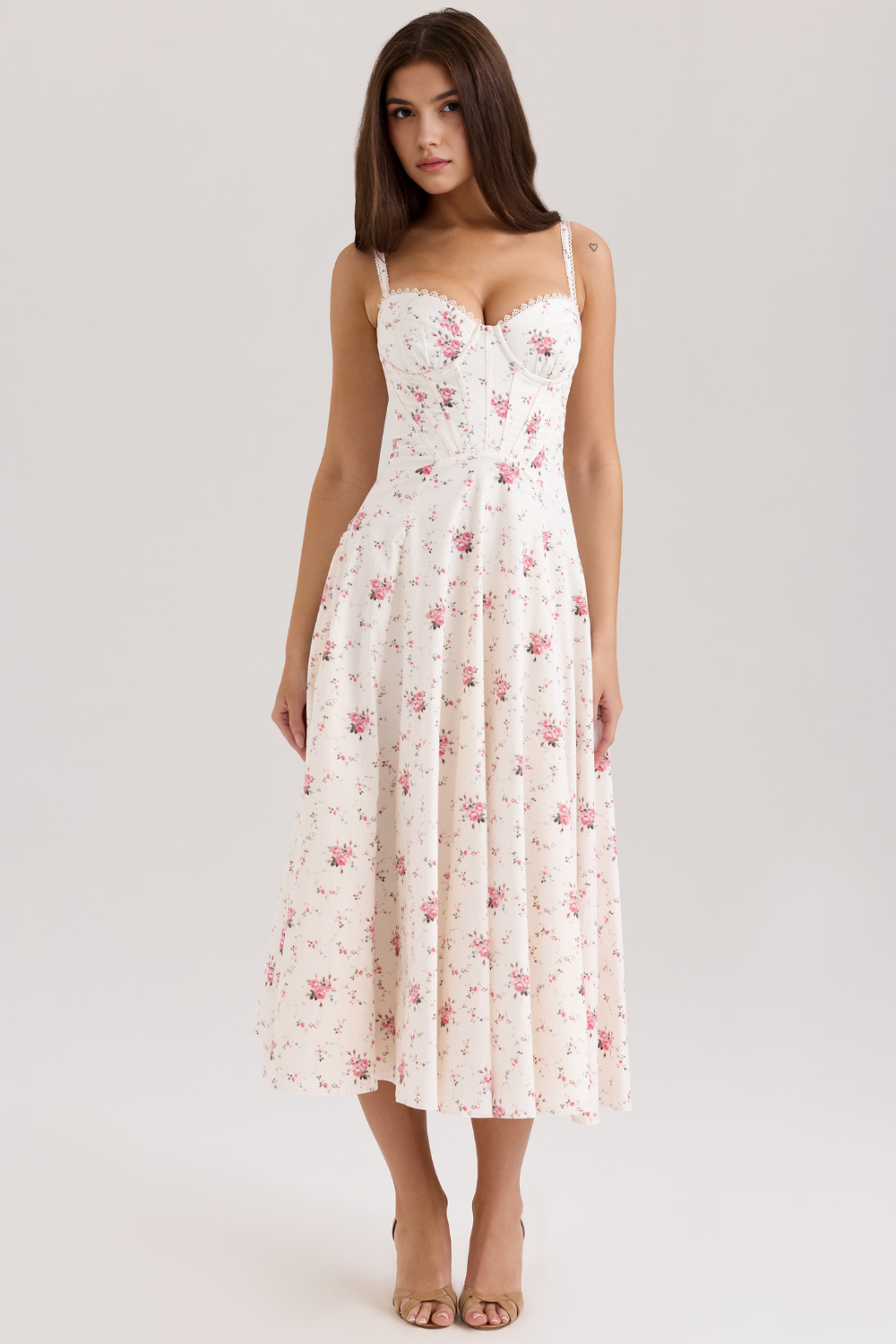Midikleid Aurora – mit modernem Bustier