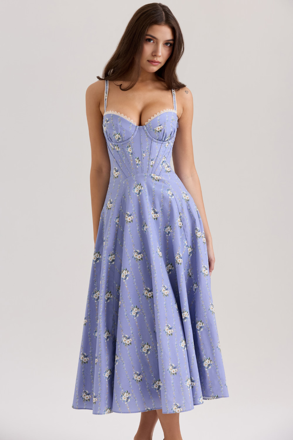 Midikleid Aurora – mit modernem Bustier