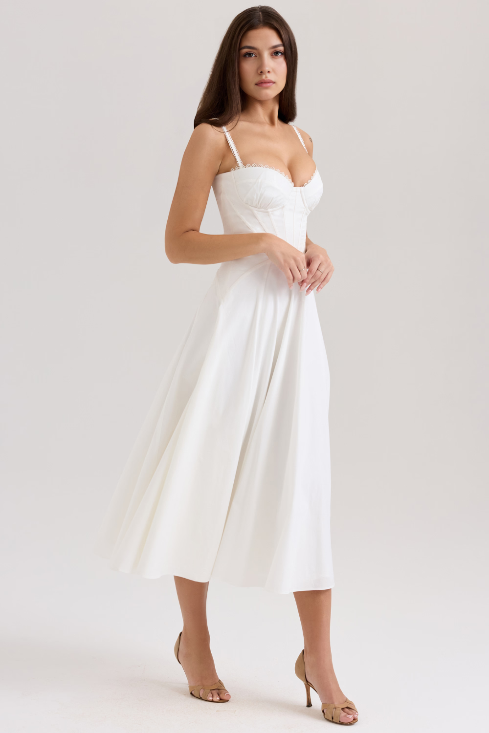 Midikleid Aurora – mit modernem Bustier