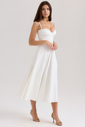Midikleid Aurora – mit modernem Bustier