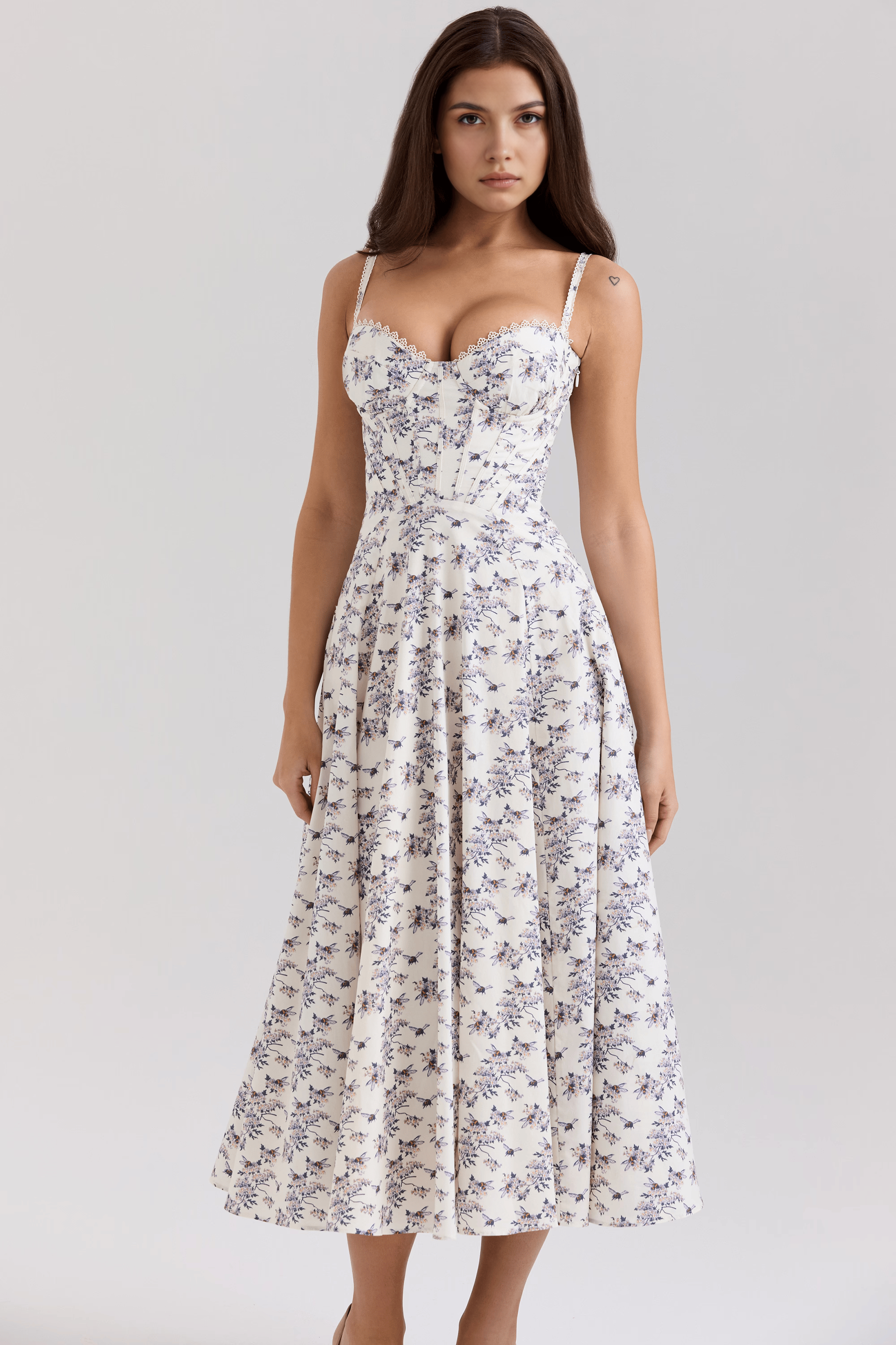 Midikleid Aurora – mit modernem Bustier