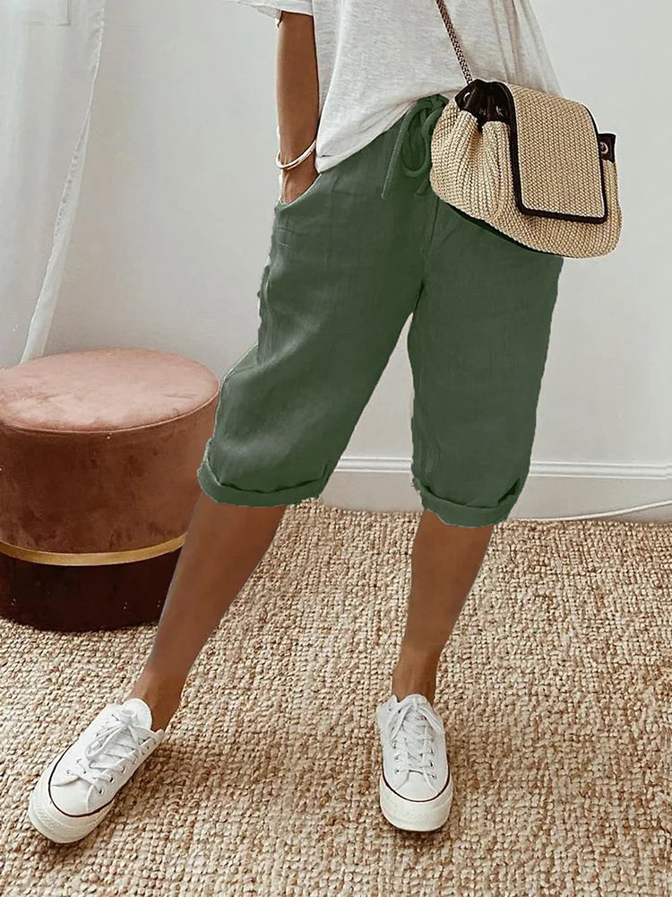 Martha | Bequeme Shorts mit Umschlagsaum