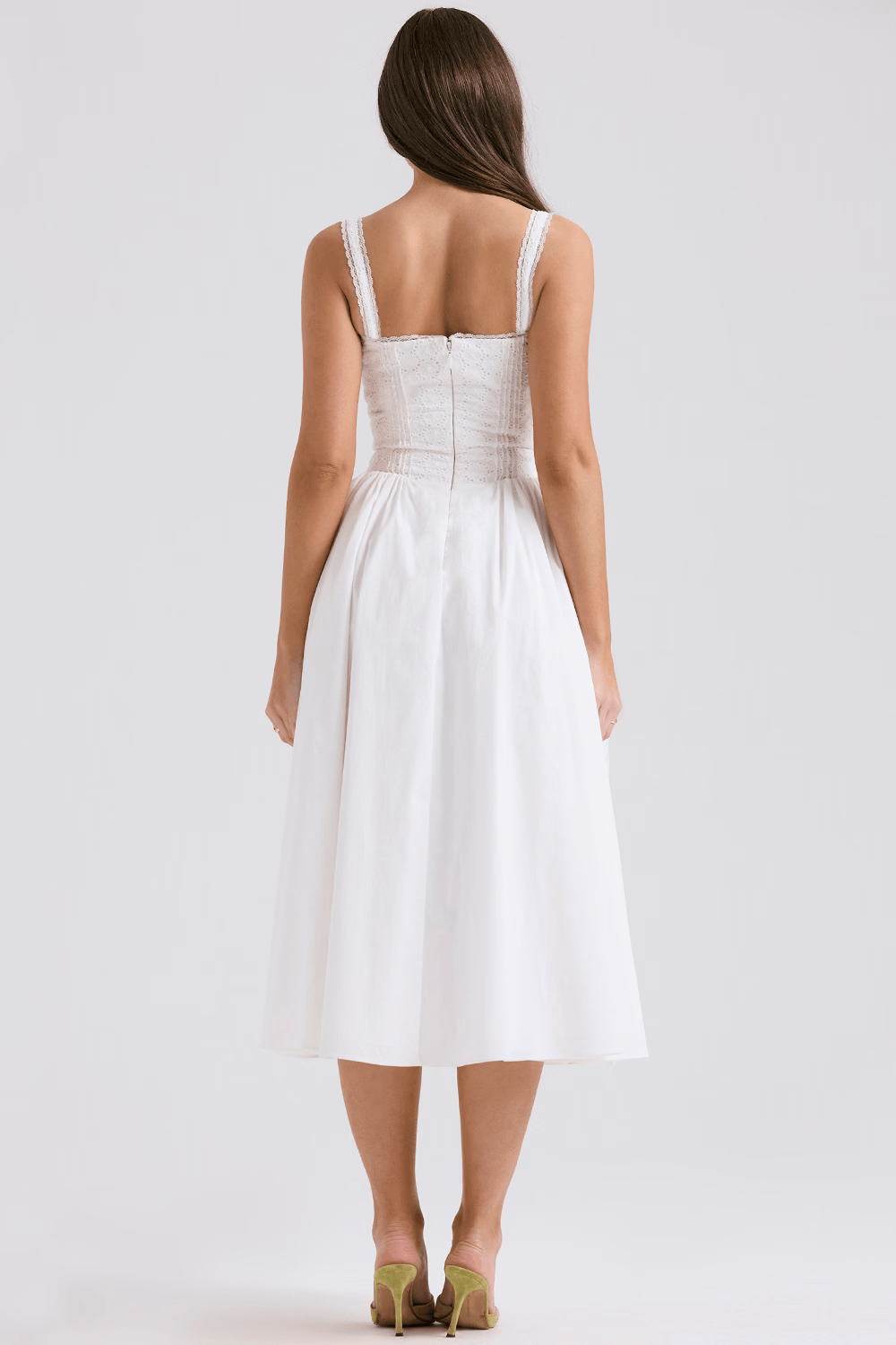 Midikleid Mia – figurformend aus Spitze und Polyester