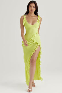 Maxikleid Nele – schlichter Stil aus Polyester, komfortabel & modisch