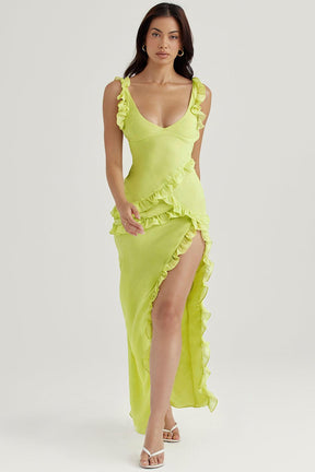 Maxikleid Nele – schlichter Stil aus Polyester, komfortabel & modisch