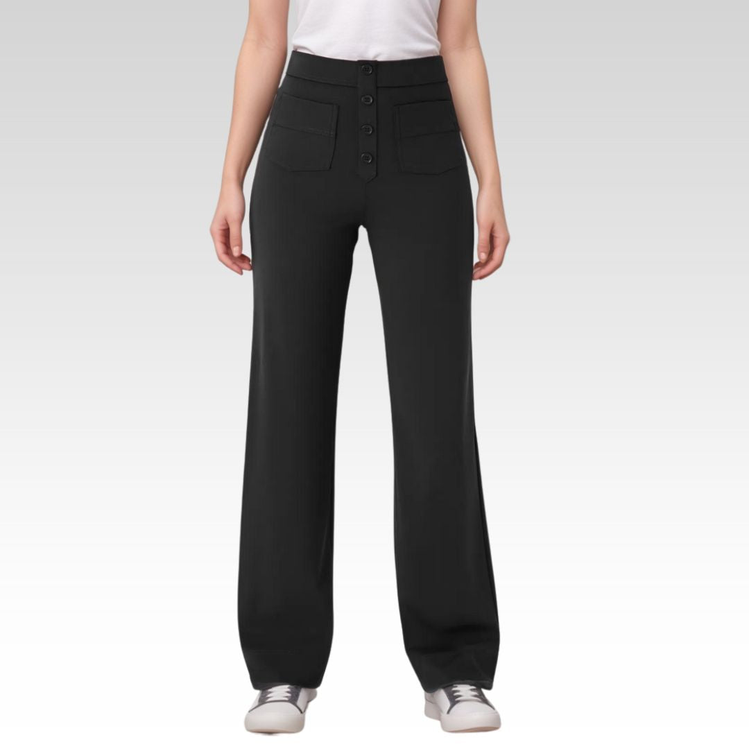 Nina | Elastische Hose mit hoher Taille