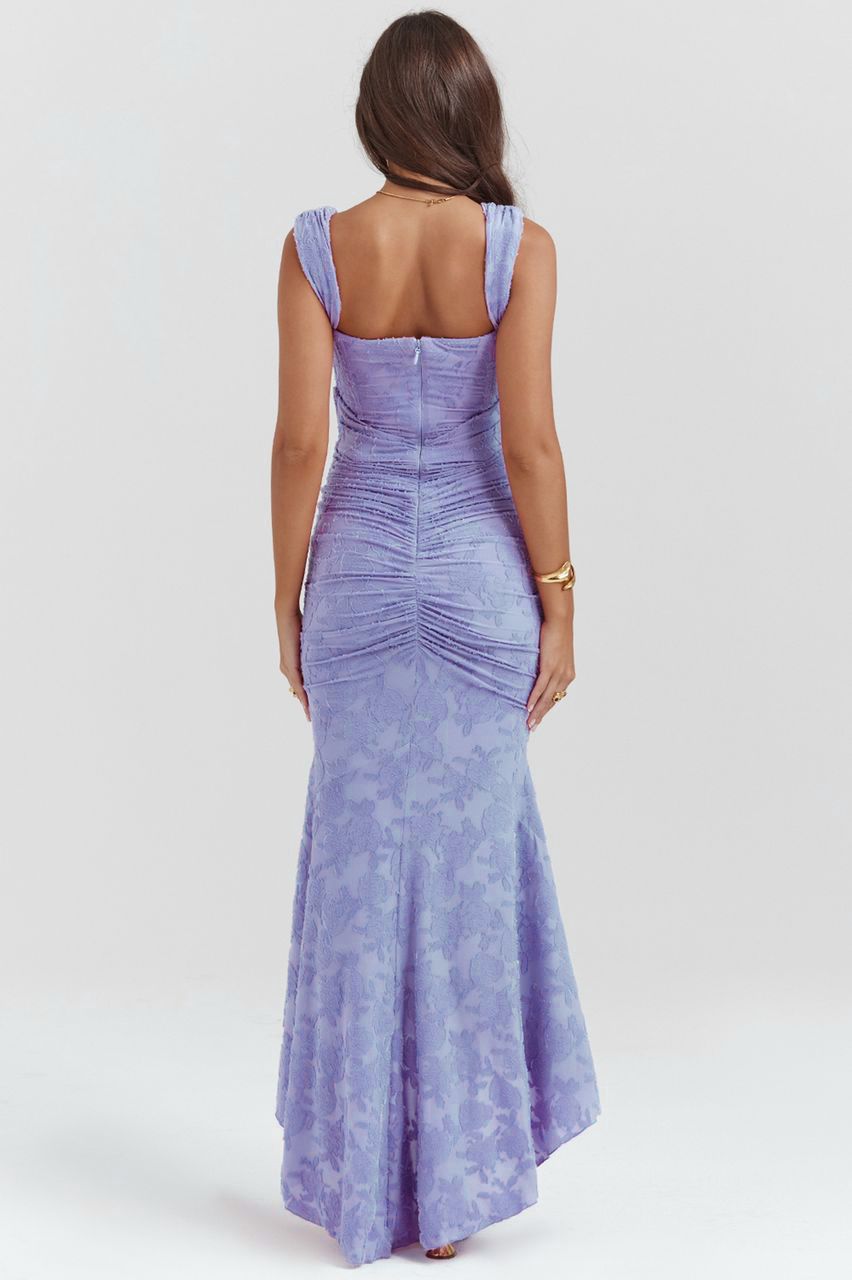 Maxikleid Hannah – Bustierstil aus Polyester, stilvoll & tailliert
