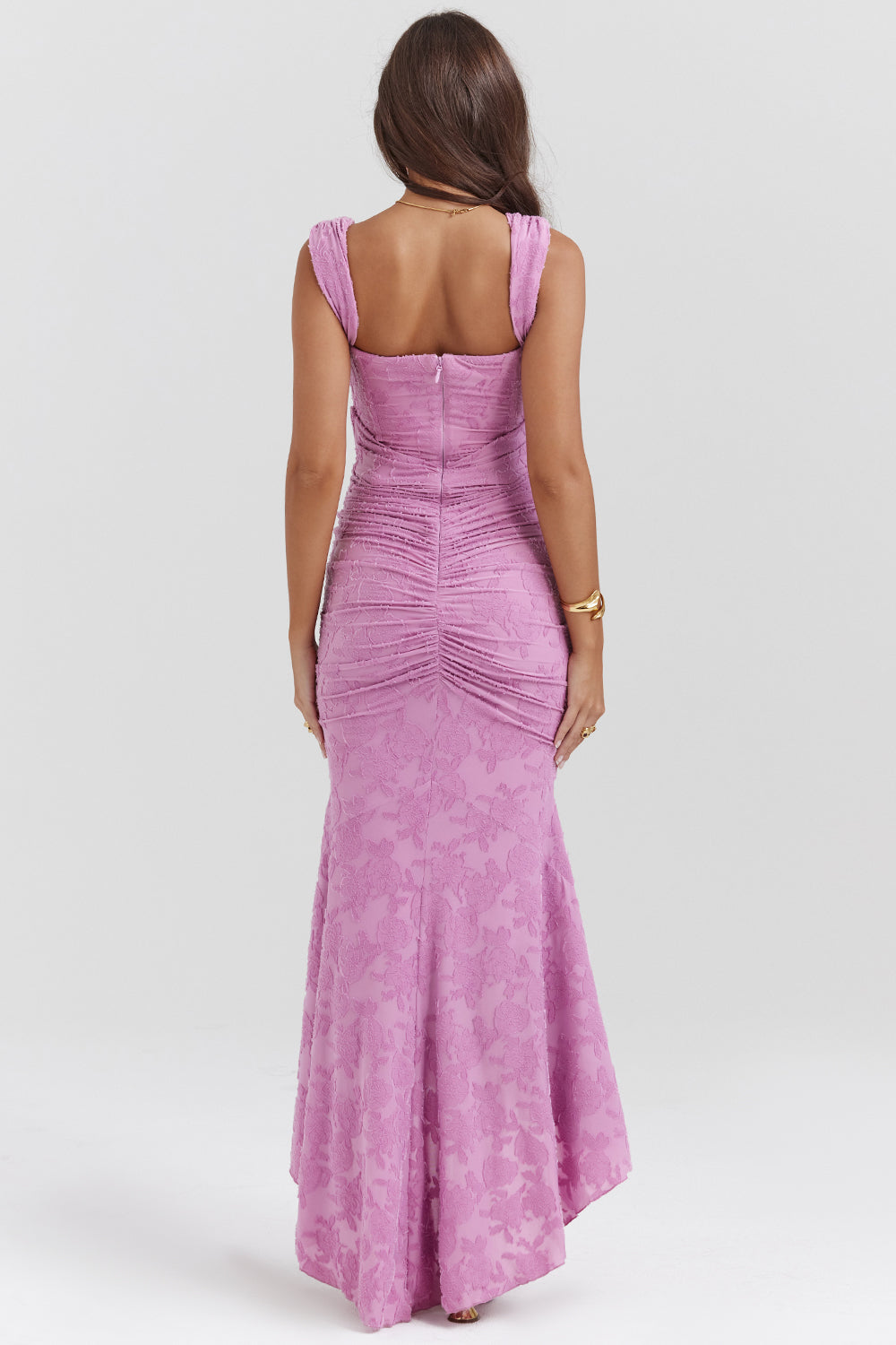 Maxikleid Hannah – Bustierstil aus Polyester, stilvoll & tailliert