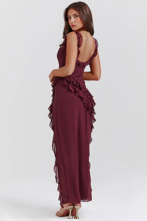 Maxikleid Nele – schlichter Stil aus Polyester, komfortabel & modisch