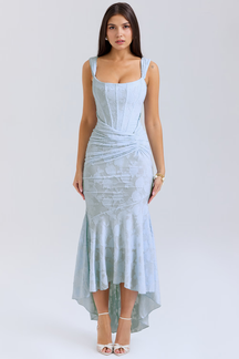 Maxikleid Hannah – Bustierstil aus Polyester, stilvoll & tailliert