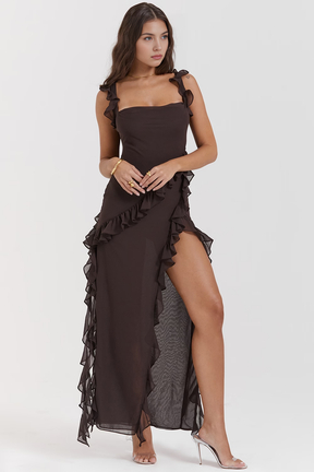 Maxikleid Nele – schlichter Stil aus Polyester, komfortabel & modisch