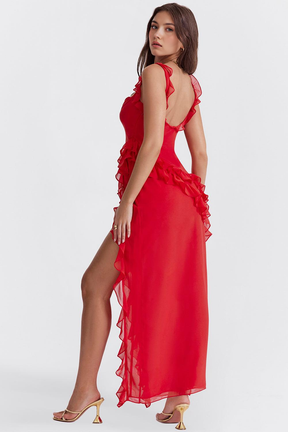 Maxikleid Nele – schlichter Stil aus Polyester, komfortabel & modisch