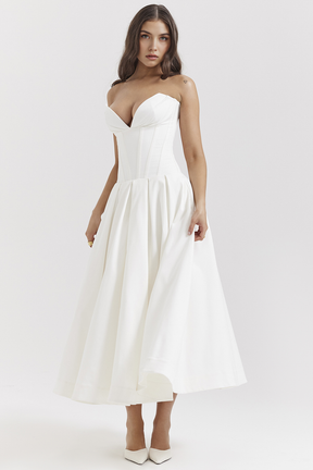 Maxikleid Lea – figurformend aus Polyester, eleganter Schnitt