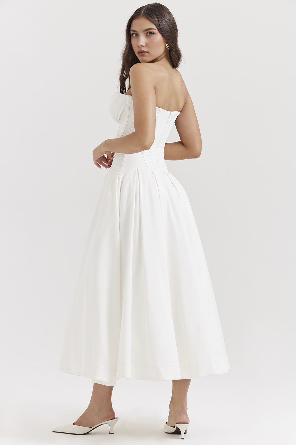 Maxikleid Lea – figurformend aus Polyester, eleganter Schnitt