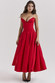 Maxikleid Lea – figurformend aus Polyester, eleganter Schnitt