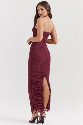 Maxikleid Amelie – klassischer Look aus Polyester, für besondere Anlässe