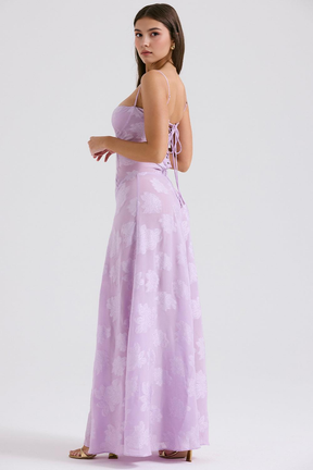 Maxikleid Miriam – luxuriöses Modell aus Polyester, fließend & charmant