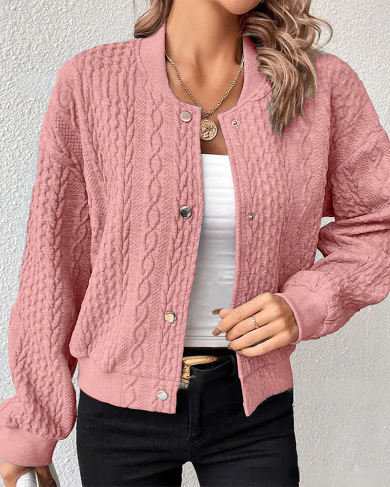 Lucille® | Elegante Strickjacke aus strukturiertem Stoff