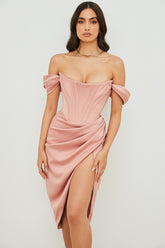 Midikleid Johanna – romantisches Bustier aus Polyester
