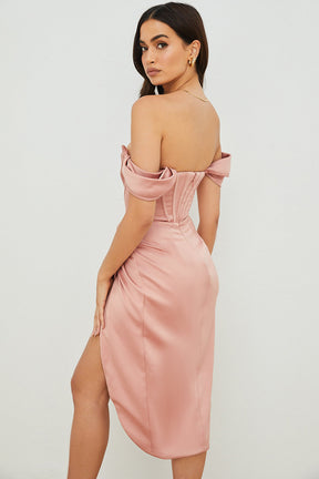 Midikleid Johanna – romantisches Bustier aus Polyester