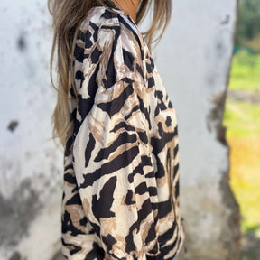 Madelon™ | Frühlingsjacke mit Reißverschluss und Zebramuster